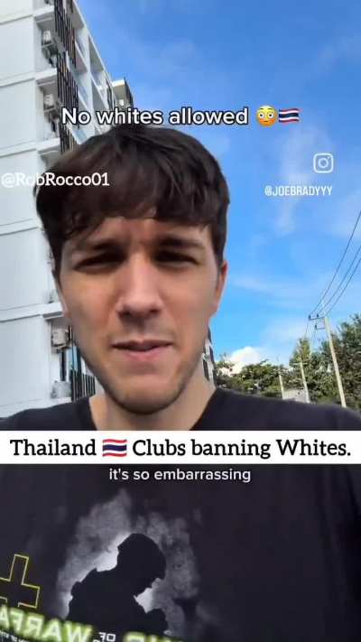 Thailand Started banning White People from Clubs