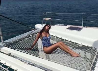 Posing for the photographer 