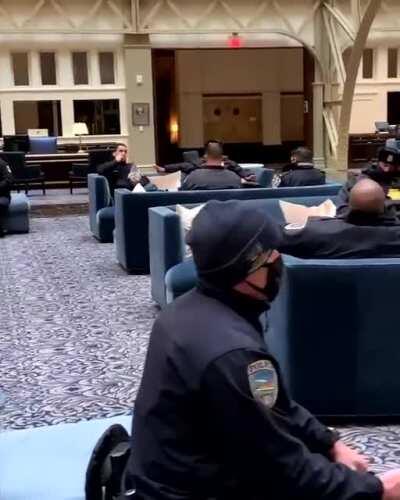 President Trump giving shelter to our men and women in uniform at the Trump Hotel in DC!
