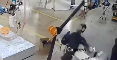 Robot Being Tested Suddenly Out of Control