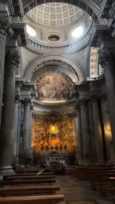 The interior of Saint Peter's Basillica in the Vatican