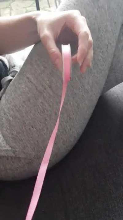 Looks like we got enough ribbon to do that project...Oh