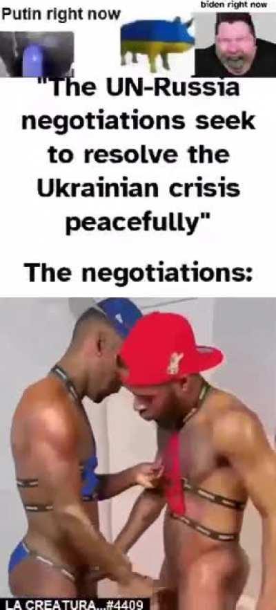 UN and Russia negotiate to solve Ukrainian crisis peacefully 🙏🇺🇦
