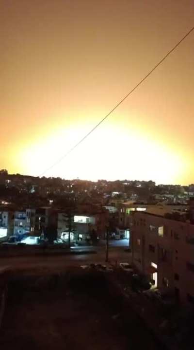 From the strikes earlier on the south.