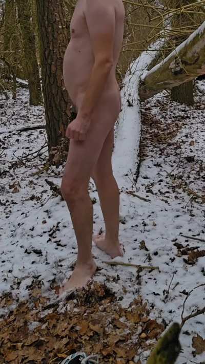 You can also enjoy winter in the snow while in a cage.