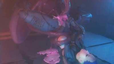 Gorgeous babe used by a tentacle monster (kleinvoimond)