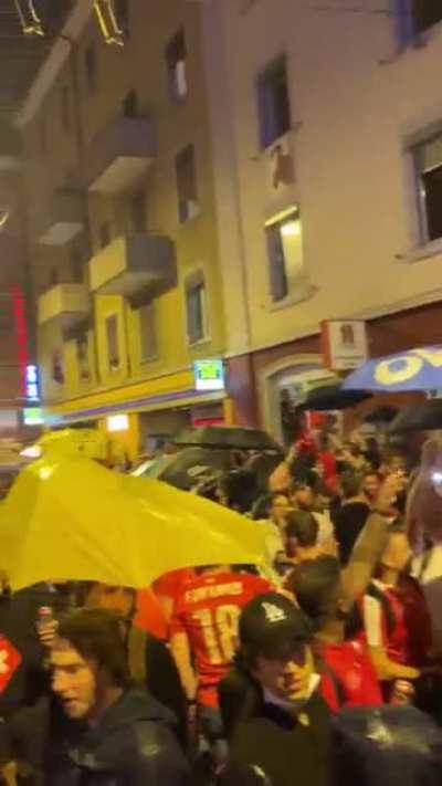 Zürich Langstrasse after Swiss Win at Euro Cup!