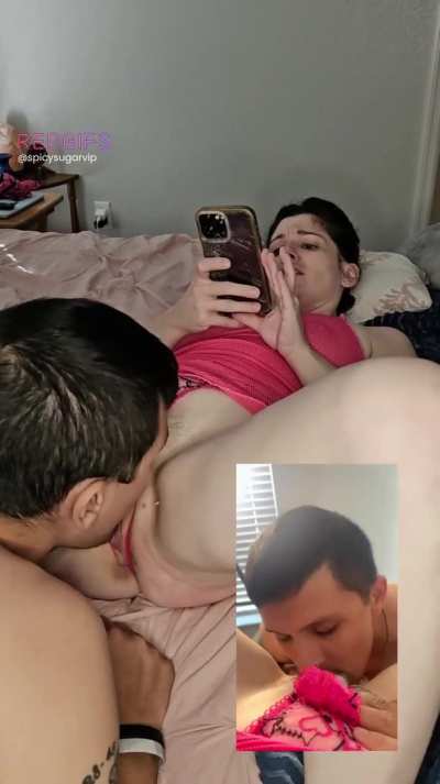 I love when he lets me record from both phones