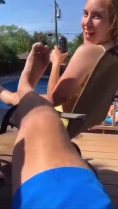 I’m not giving you a foot massage either