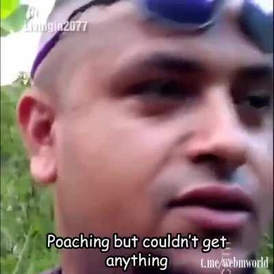 He teleported behind him when he heard poaching