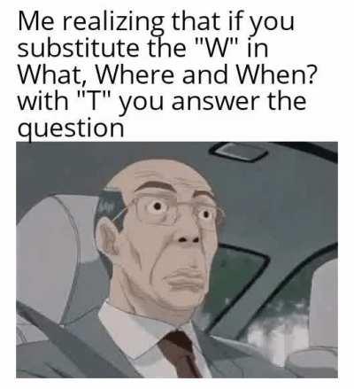 I realize that only now