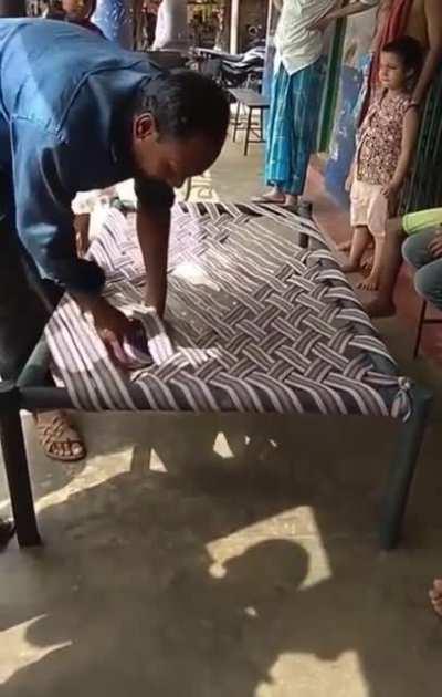 4 mins of weaving and you are sleeping off the ground