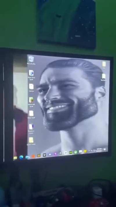 Tiene la media pantalla rota xD