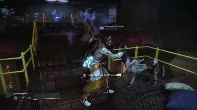 [Destiny 2] - The dog does NOT like being petted by more than one person - my POV