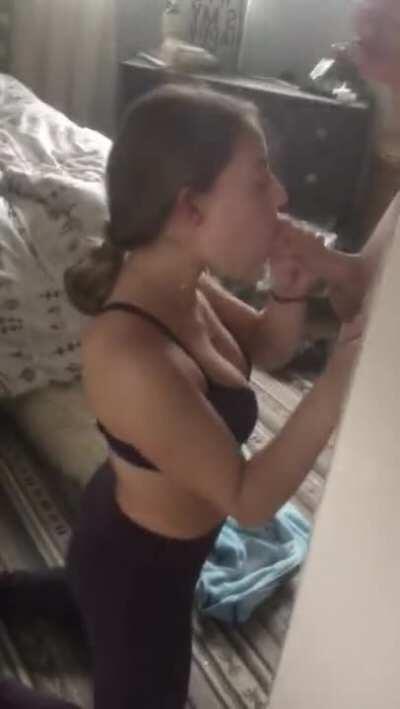 Cute little college cumslut