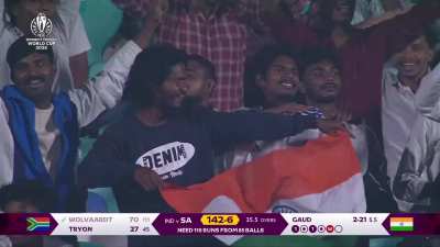 Kranti Gaud knocks over SA skipper Laura Wolvaardt