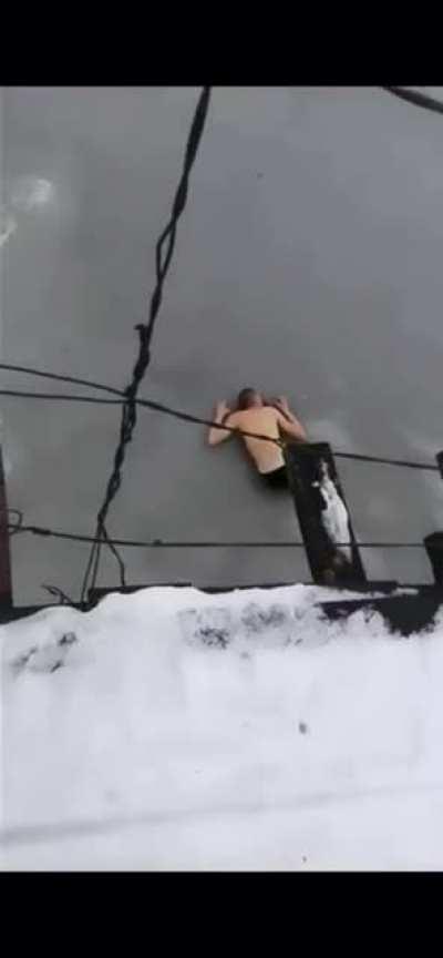 WCGW if I jump in a frozen lake without checking the ice first?