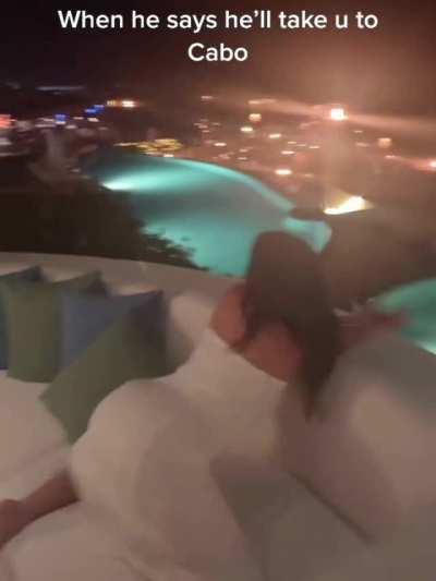 Twerking in White Dress