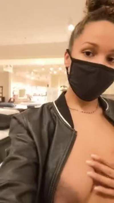 Meet me at the mattress store and I'll show you my mommy milkers