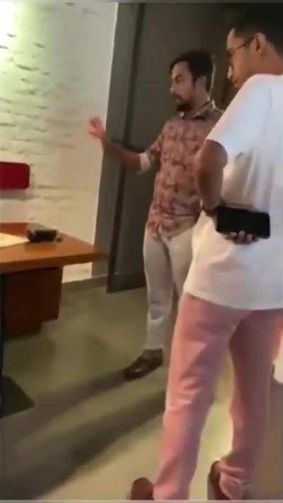 All of her boyfriends confront her at once