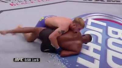 With no wrestling background whatsoever, Alexander Gustafsson is the only fighter to have taken down both Jon Jones and Daniel Cormier. He took Jones down once, and DC twice.