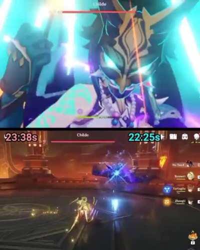 C0 copium xiao vs C6 ganyu & C6 Hu Tao comparison