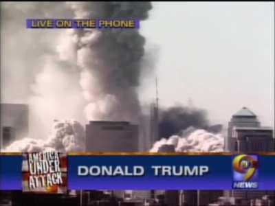 Donald Trump looking on the bright side of 9/11.
