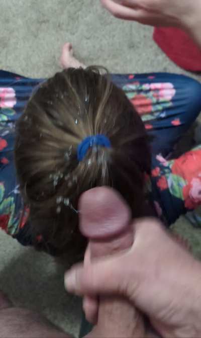 Cum in hair