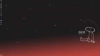 Made a simple How To Leave Town desktop theme on Rainmeter