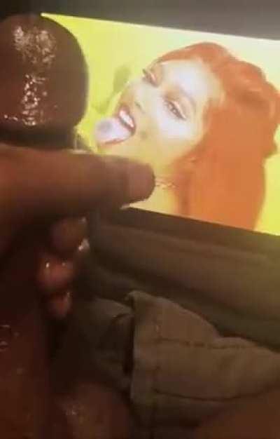 This is a horrible tribute for Megan, barely any nut, no moaning her name, and hiding that man meat? This a shame and all who see this should do better.