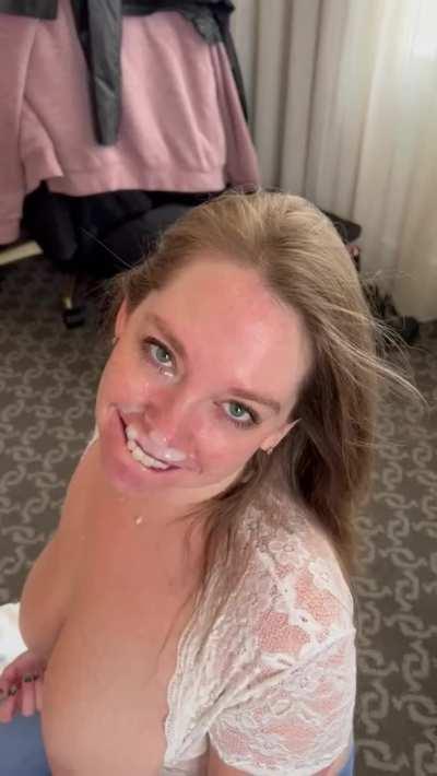 I let a Tinder match make a mess on my face while my husband watched!