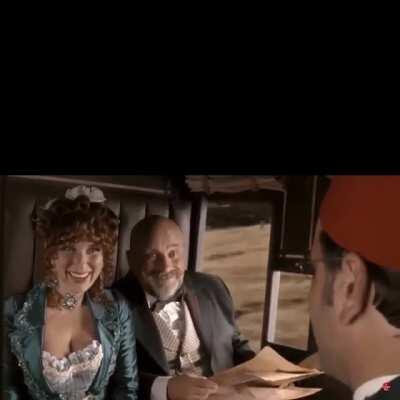 In Wild West, Turkish guy makes super funny jokes. 😂😂😂🤣🤣🤣🤣😜😜🤠🤠🤠 Knock knock. It’s Ottoman Empire!