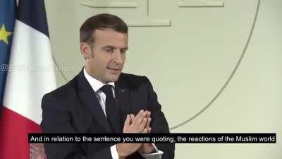 Macron on the caricatures and freedom of expression