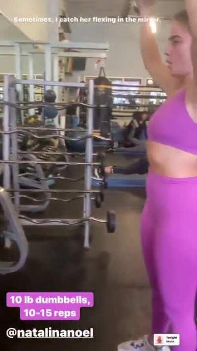 Natalie Pink One Shoulder Workout 3/2