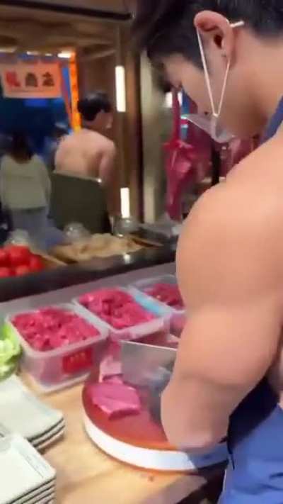 A normal butcher in zhongguo