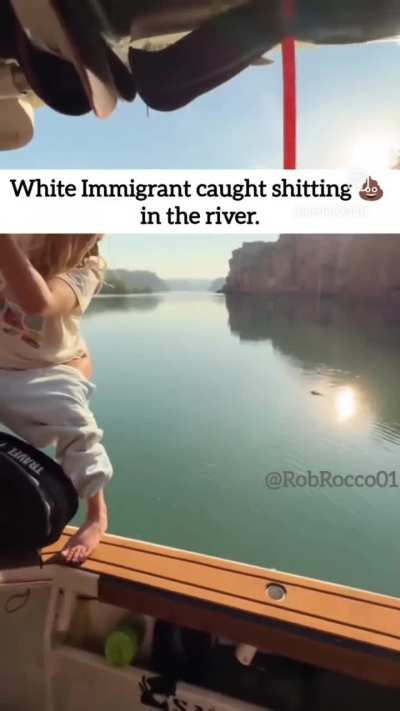 It okay when white people poop in public places