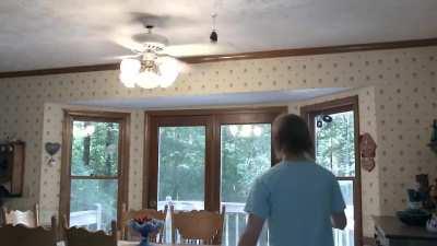 At least he got the donut...