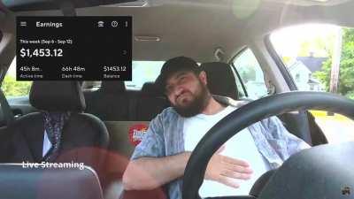 Door Dasher gets rear ended bad by someone who was not paying attention