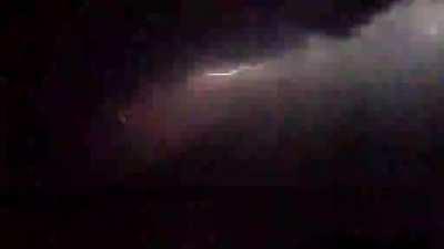 everyone ran back to their cars after this one [lightning]