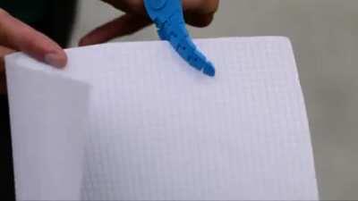 3D printed on a pair of useless scissors