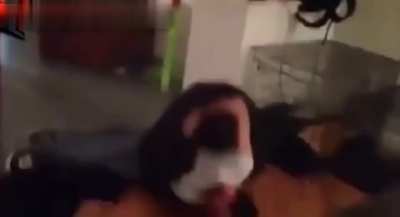 Guy get harassed and harassed. Puts a beat down on him….