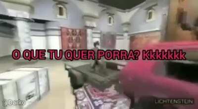 Tá sentada na minha vara