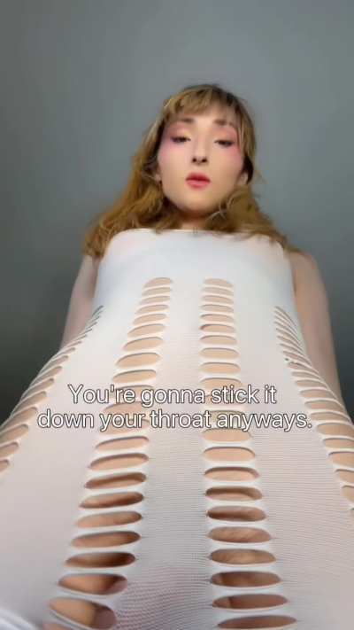 You better not gag on it