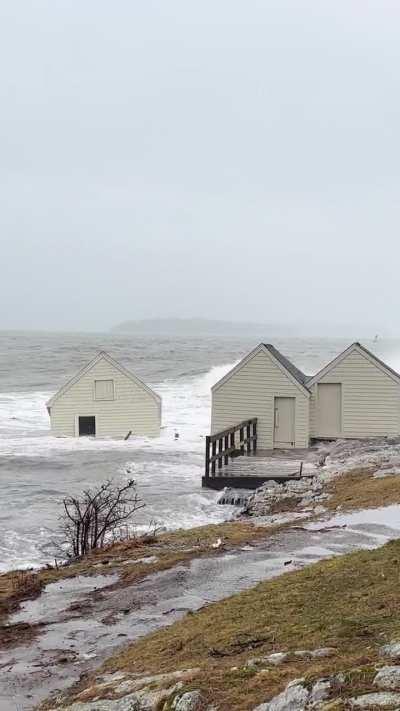 Both shacks at Fisherman’s Point lost to the ocean