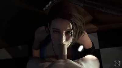 Jill Valentine blowjob (Niisath)
