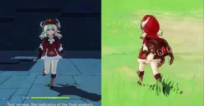 Klee's cute steps are gone