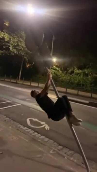 WCGW if you pull down a sign?