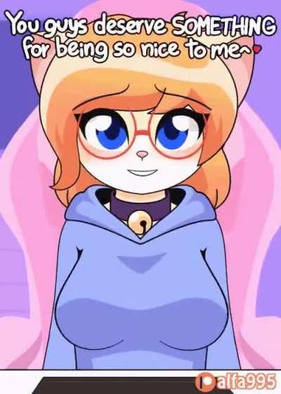 Showing her tits as the reward