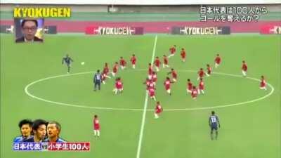 3 footballers vs god knows how many kids!