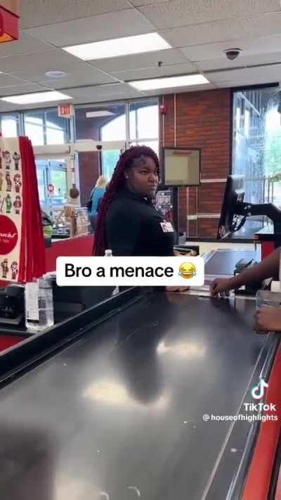 i would've just make him wait for 30 minutes serving other customers